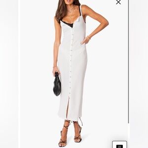 Sable Sheer Button-Up Maxi Dress